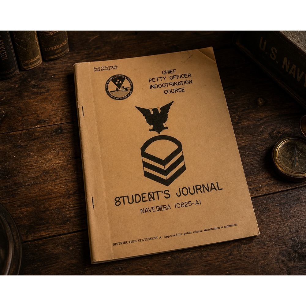 1985 US‎ Navy CPO Indoctrination Course Manual Chief Petty Officer Military
